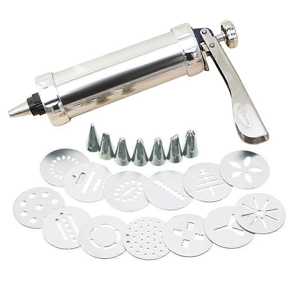 Creative Cookie Artisan, Cookie Gun Set With Interchangeable Nozzles And Discs For Versatile Designs