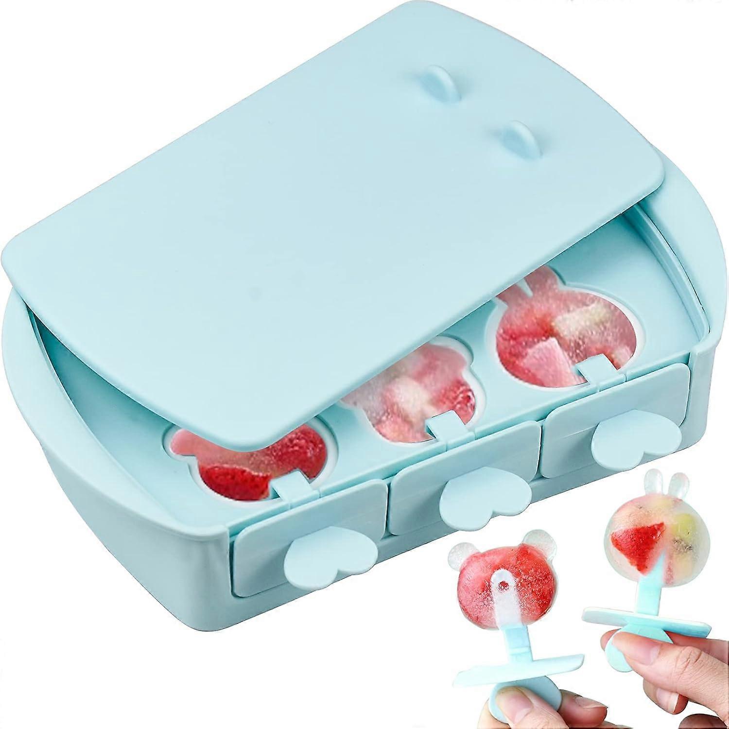 Creative Ice Popsicle Makers, Bpa-Free Silicone Popsicle Molds, Non-Stick Flexible Silicone For Easy Release, 6 Unique Patterns, Reusable Ice Pop
