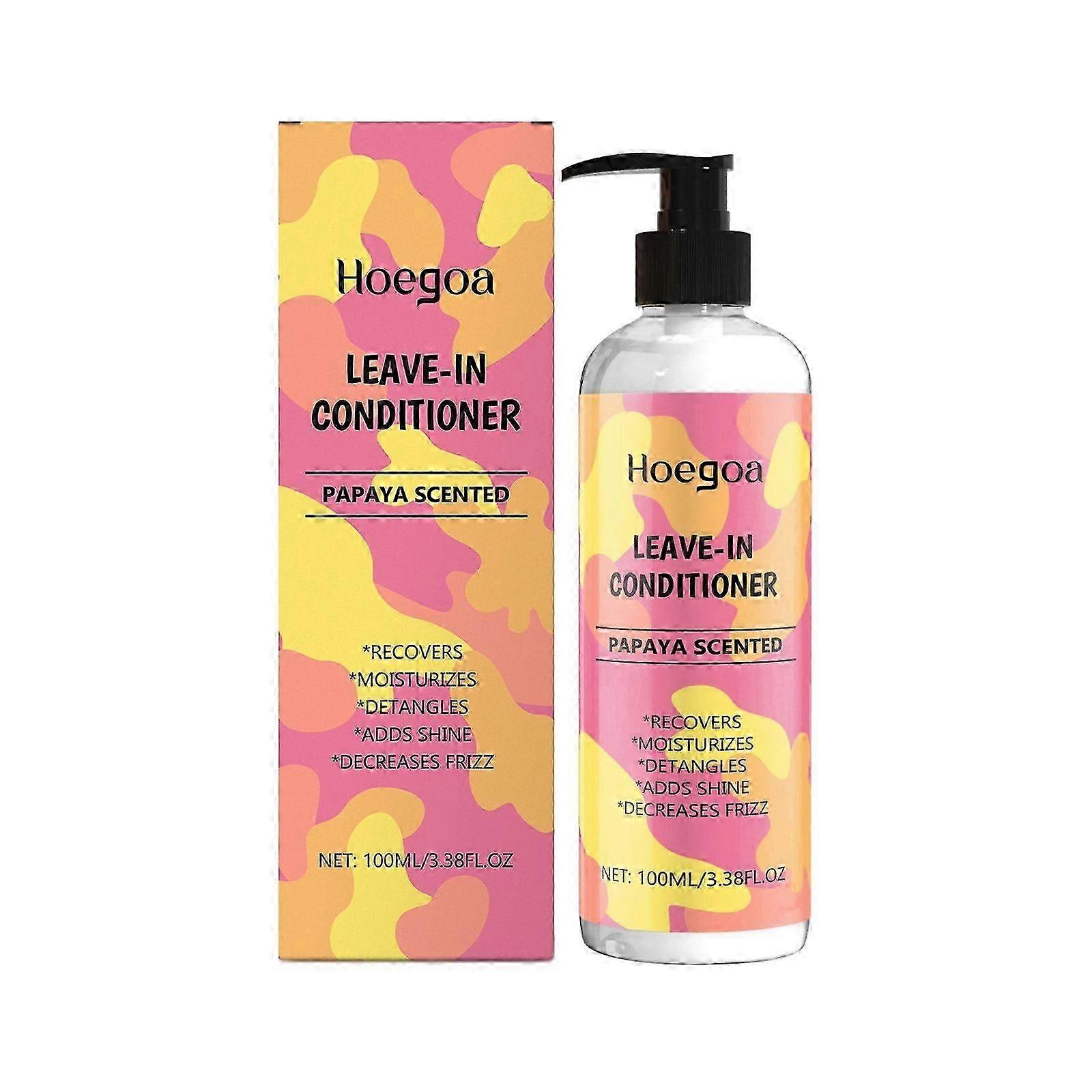 Θρεπτικό Leave-in Conditioner, Ελαφρύς Όγκος, Κερατίνη Παπάγια, Βαθύ Μαλακτικό Κατά του Φριζαρίσματος Για Ψαλίδα & Θραύση - Για Σγουρά, Ξηρά &; Κατεστραμμένα Ha