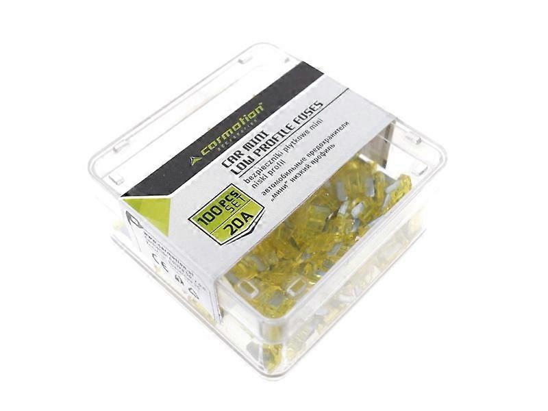 Mini lavprofilsikringer 20A, 100 stk.