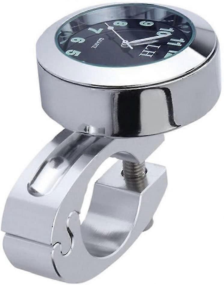 Motorcycle Handlebar Clock Mini Motorcycle Clock Watch Waterproof 7/8 Motorcycle Accessory Handlebar Mount Digital Clock