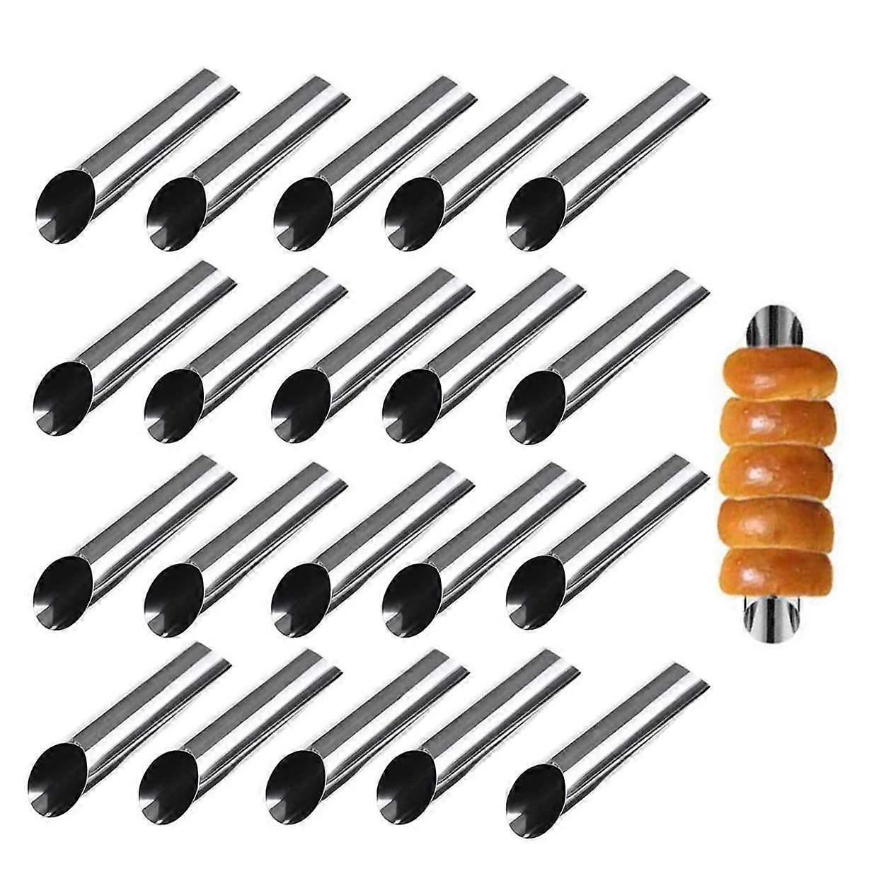 Smooth Surface, Stainless Steel Cannoli Forms For Puff Pastry And Chocolate Snails, Easy To Remove Baked Goods, Suitable For Various Baking Needs,