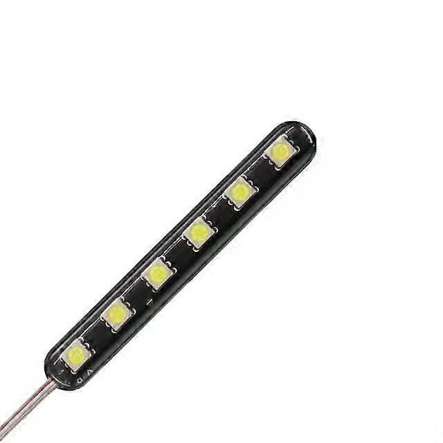12V 6 LED Strobe Light Strip Car Motorcycle LED compatible for Car Auto Truck SUV Motorcycle Tail Light Side Strobe Warning Flashing Light