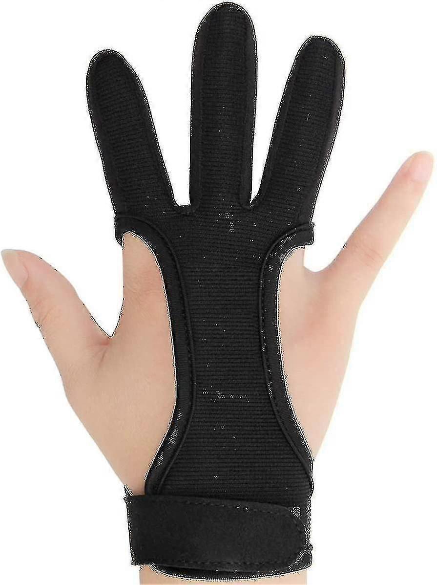 Bågskytte fingerhandske Fjäderbåge Skytte Jakt Skydda handskar för manlig kvinnlig vuxen