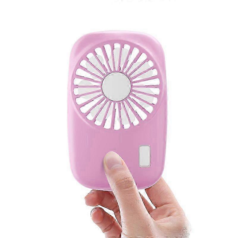 Handheld Mini Fan Powerful Small Speed Adjustable USB Rechargeable Desk Fan Portable Lightweight Personal Cooling Device