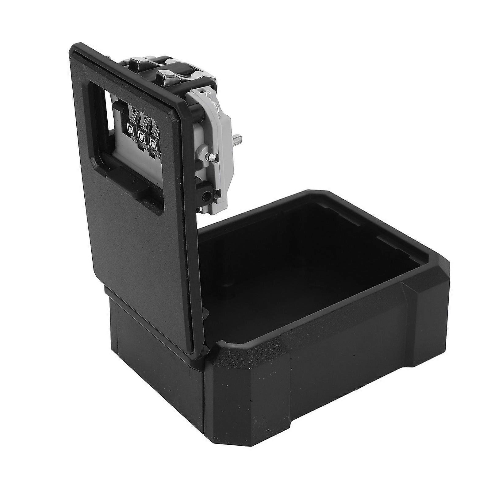 Key Safe Box 4-Digit Wall Mount Lockbox, Black, 226g Durable