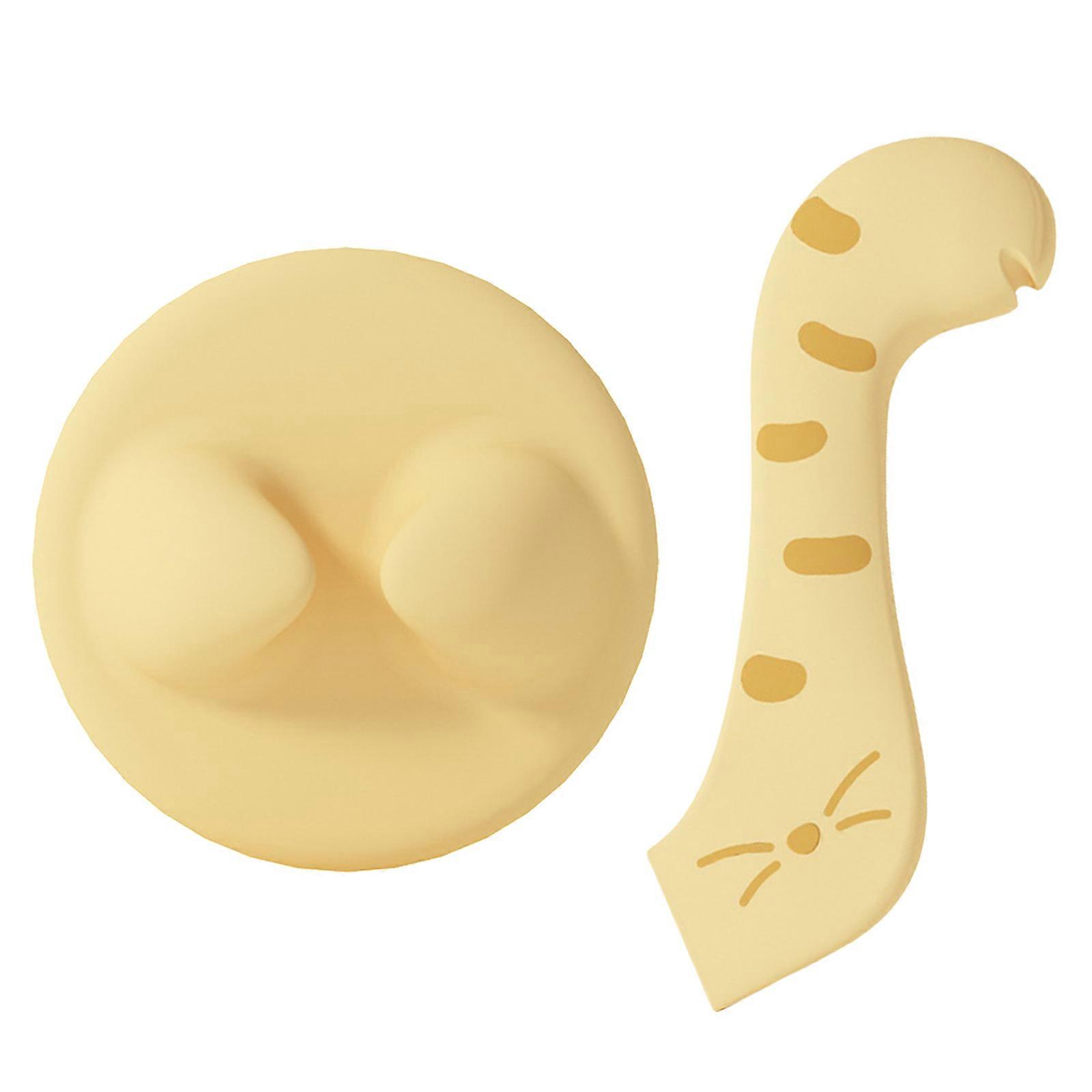 Couvercle de boîte multifonction pour animaux de compagnie, couvercle de rangement pour aliments pour animaux de compagnie, facile à ranger, jaune