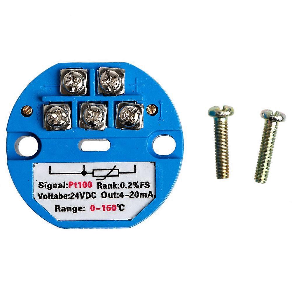 Sensori trasmettitori di temperatura Pt100 0-150℃ Uscita 4-20mA Modulo di precisione 0,2% Blu