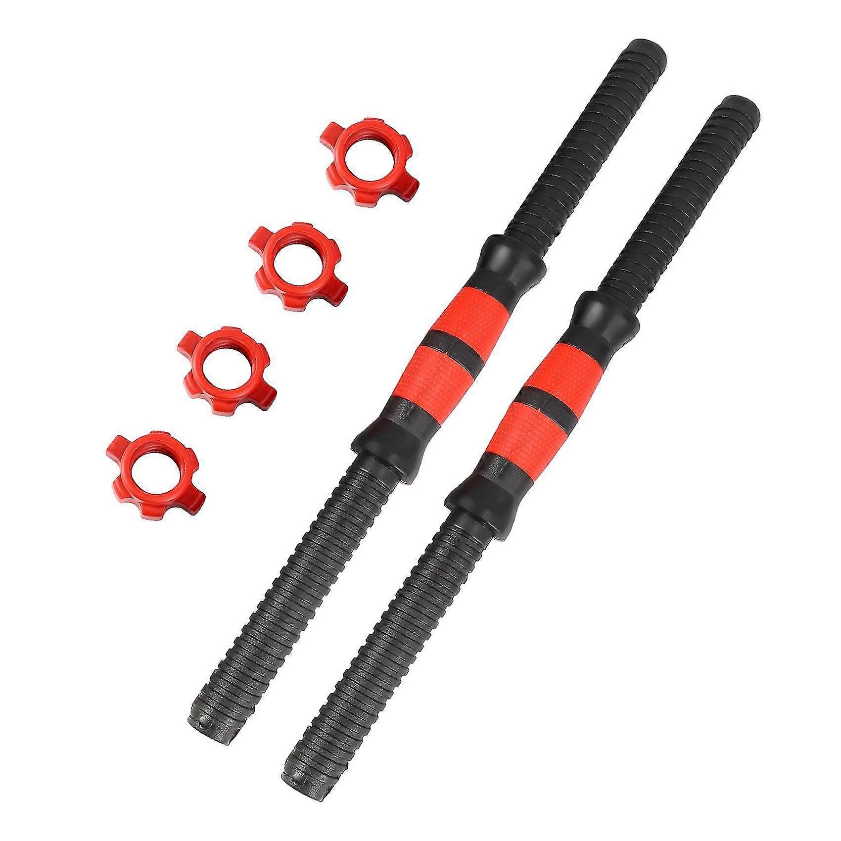 2Pcs Dumbbell Bars Durable Prime Dumbbell Handle Barbell Handle Dumbbell Bars suitable for Sport Workout Training Gym