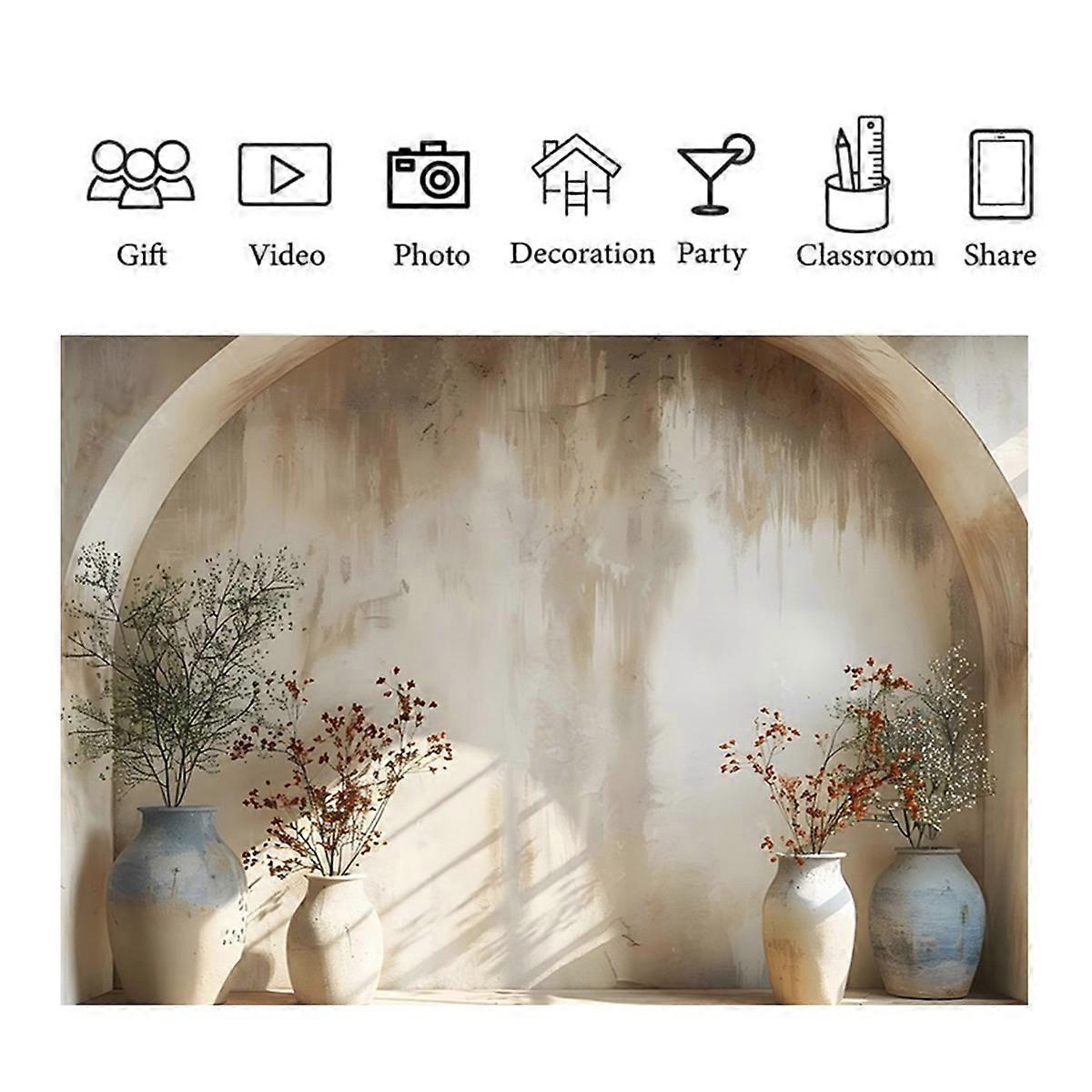 Plant Arch Studio Indoor Atmosphere Photography Background Fabric,C