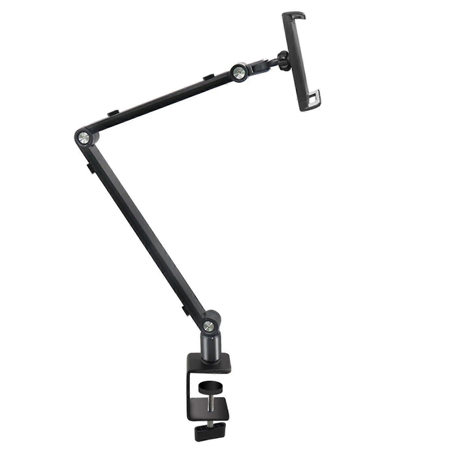 Monitor Arm Ergonomic Stand for Tablets and Laptops, Adjustable Desk Mount Riser with Long Rotating Arm, Portable and Compatible with All Screens