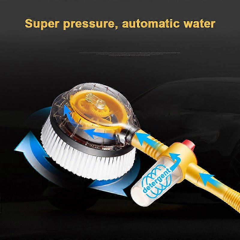 Rotating Car Wash Brush with Soap Reservoir Spray Water Window Cleaner Home Cleaning Tool