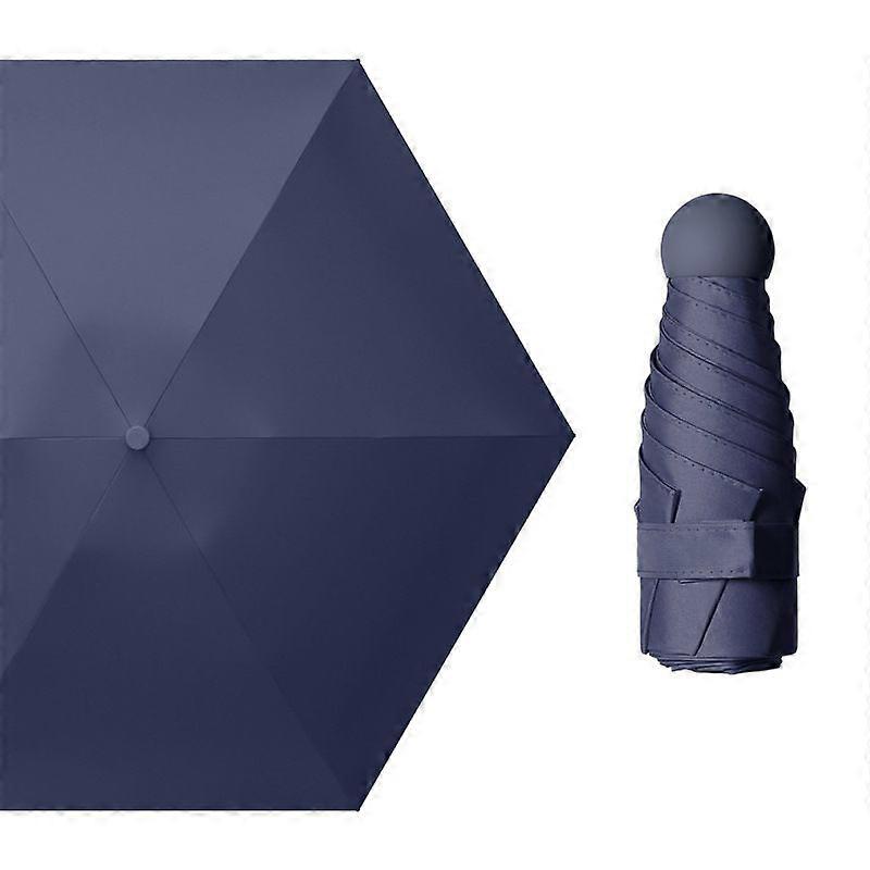 Mini Folding Travel Umbrella - 8 Umbrellas Small UPF50+ UV Protection for Sun and Rain with Capsule Box