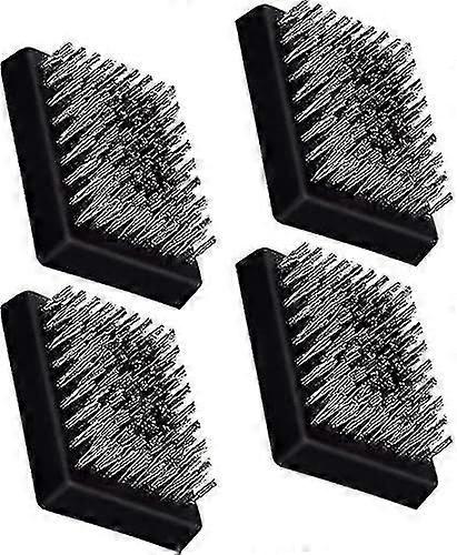 suitable for 4 Pack Replacement Grill Brush Heads, Cordless, Replaceable Heads Compatible With Most Grill Brushes, Best Bbq Cleaner (4 Pcs)-FG-YI  WU 