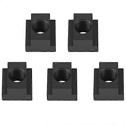 T Slot Nuts M16 Threads Black Oxide Finish 5-Pcs Fits T-Slots And T-Blocks Aluminum Profile Sliding Nut
