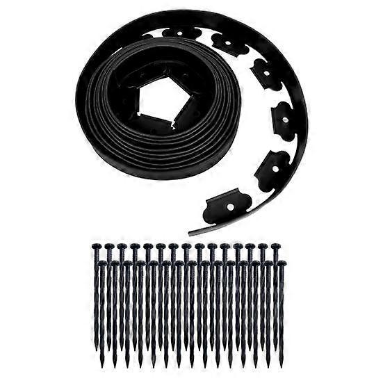 Landscape Edging Beds with Spikes Simple Installation Design No Dig Weather-Resistant Versatile Border Flower Garden Edging Kit