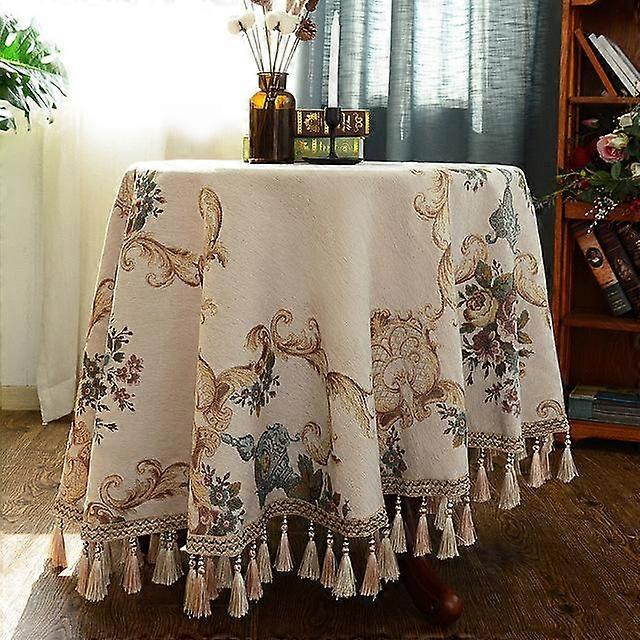 European Round Table Tablecloth Small Round Tea Table Tablecloth Round Cloth Tablecloth Household Table Cloth