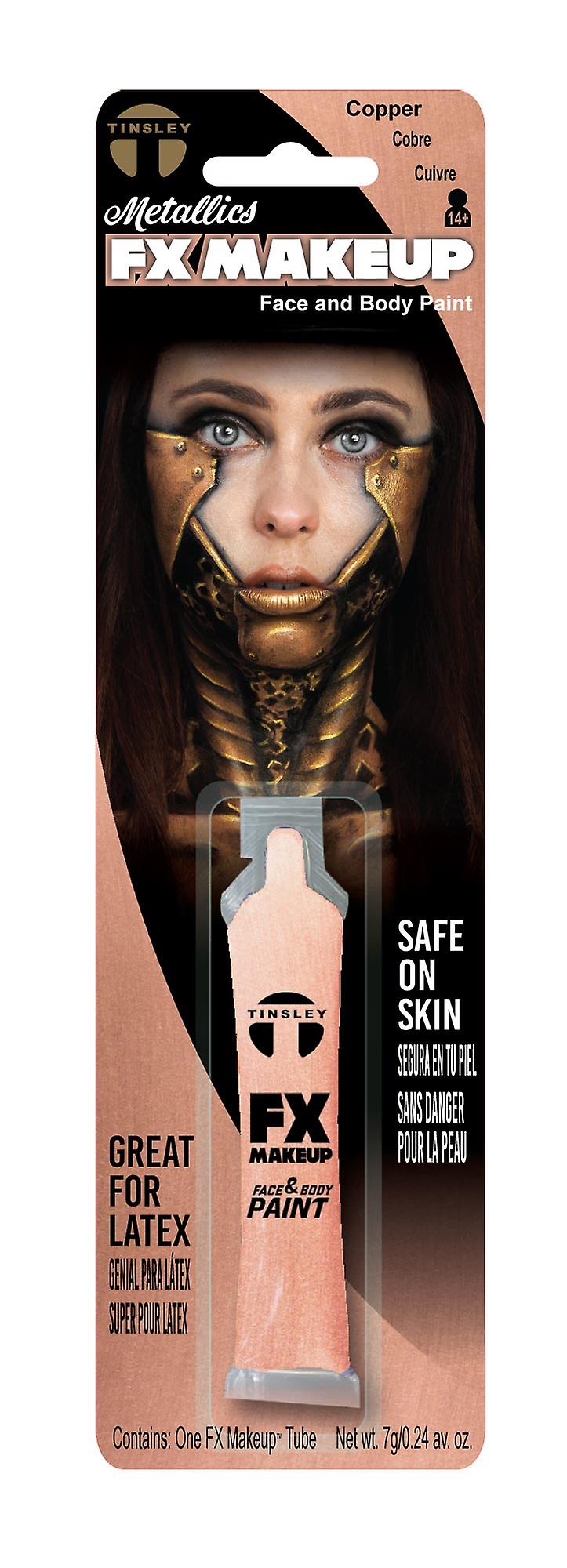 Metallic Copper Makeup Face Bo