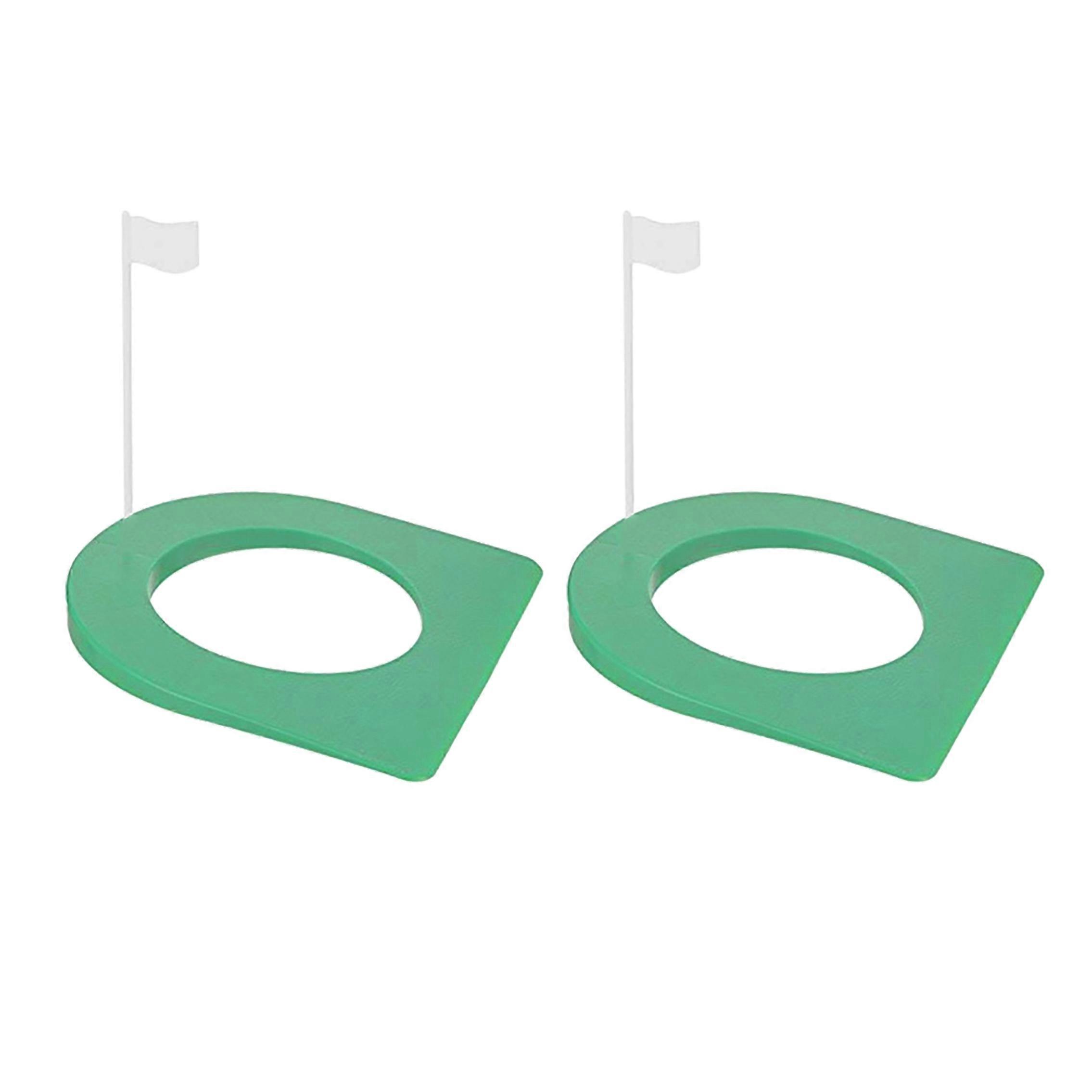 2 Pcs Golf Putting Cup and Flag Golf Putting Hole Practice Aids