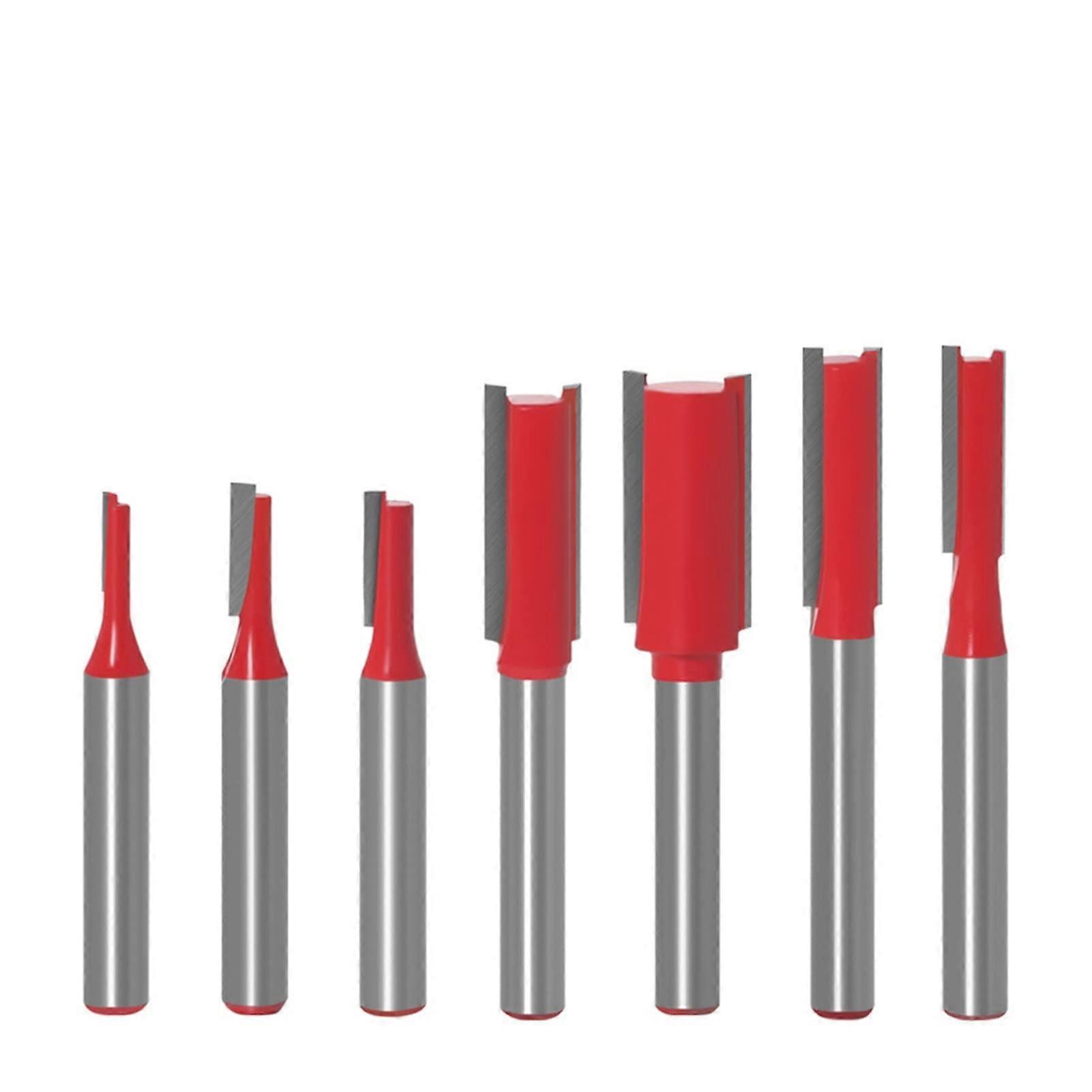 Surface Milling Cutter 6mm Shank Straight Bits Woodworking Trimming Tools Router Bits