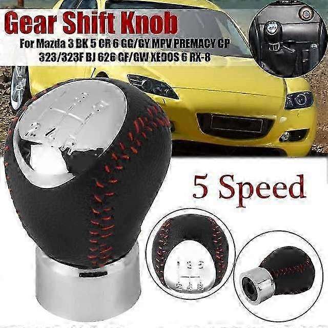 5 6 Speed Mt Gear Shift Knob For Mazda 3 Bk 5 Cr 6 Gg/gy Mpv Premacy Cp 323/323f Bj 626 Gf/gw Xedos 6 Rx-8 Gearshifter Stick Pen