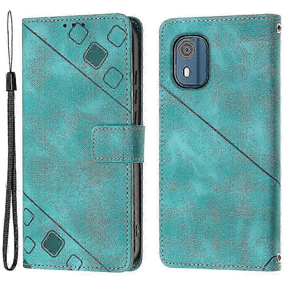 Leather Phone Case for Nokia C02 - Stand Feature & Imprinting