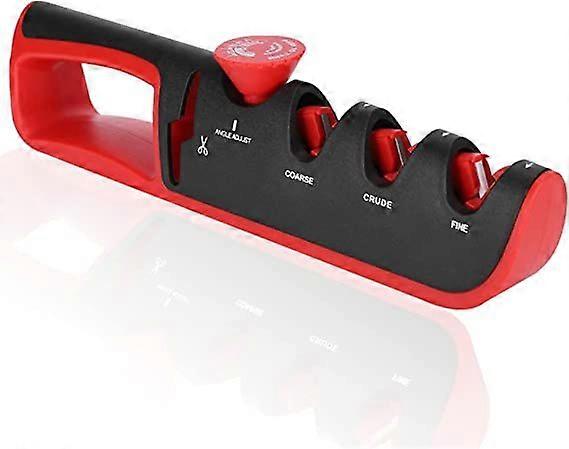 4-in-1 household sharpener Tungsten steel diamond sharpener kitchen adjustable angle sharpening stone four section quick sharpener