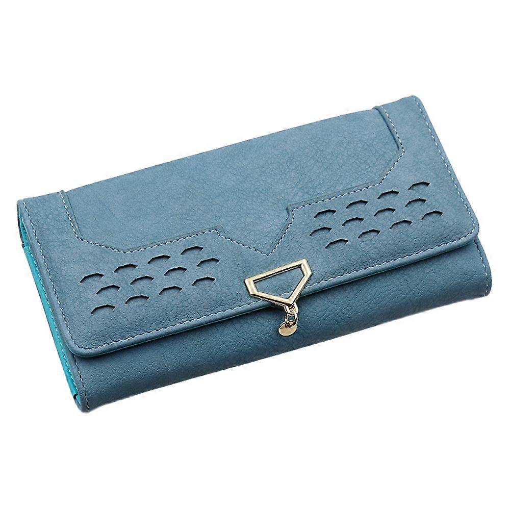 Plånböcker för kvinnor Stor plånbok Telefon Plånbok Dam Flickor-Ljusblå