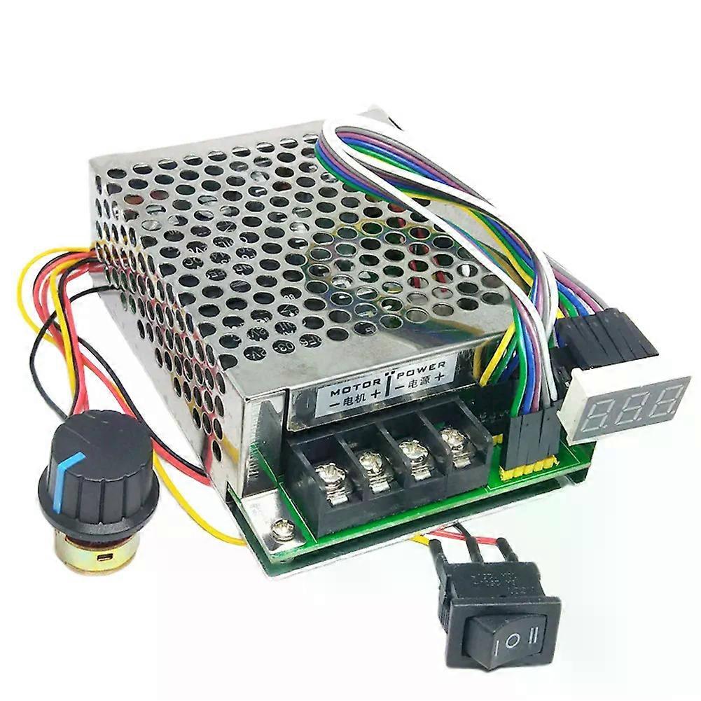 PWM DC Motor Speed Controller Digital LED Display Brushed Motor Controller DC 10 -55V 0 -100% Input MAX 60A DC Brush Motor Tool