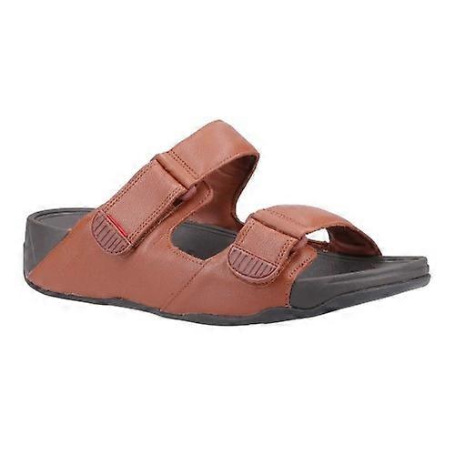 FitFlop Mens Gogh Moc Leather Sliders
