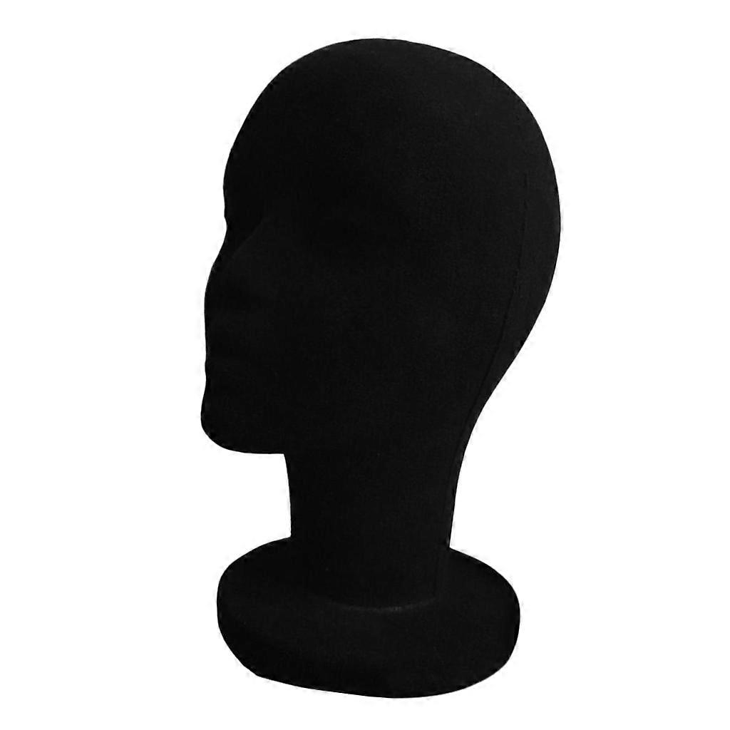 Lightweight Foam Flocking Mannequin Head For Display Hats, , Hair And