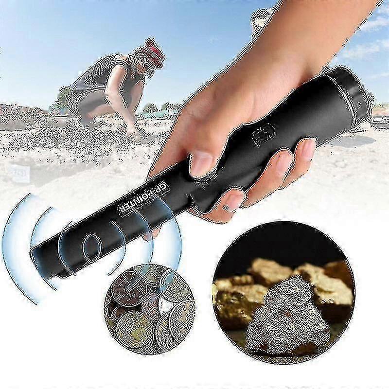 Handheld Metal Detector 360 Degree Side Detection With LED Precision Scanner Locating Stick