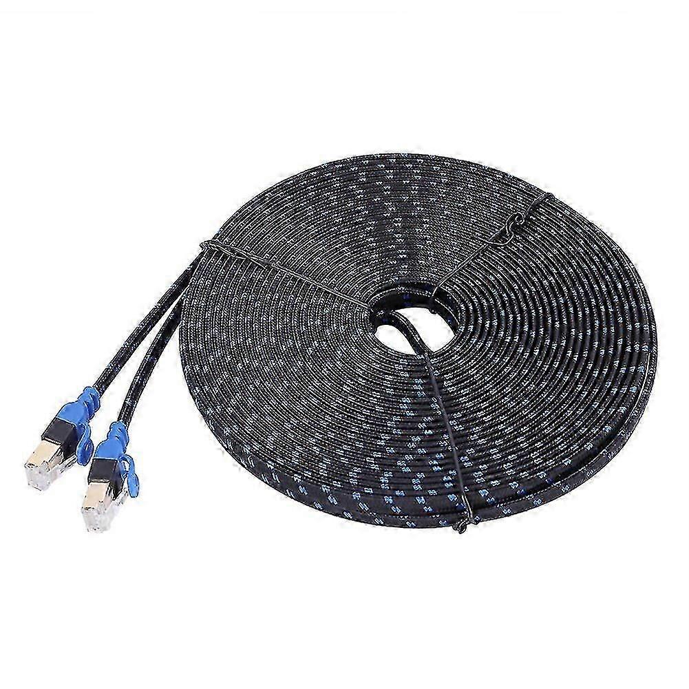 15m Flat Cat7 Ethernet Cable RJ45 Patch Cord for Network LAN