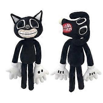 Set 2 Black Cartoon Cat And Dog - 12" Siren Head Plush Stuffed Animal Toy Dolls Type1