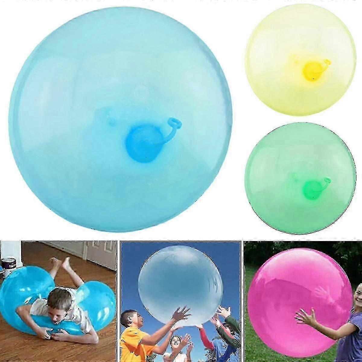 Large Bubble Ball Water Balloon Transparent Bounce Funny Kids Outdoor Activity Game Toy Rubber