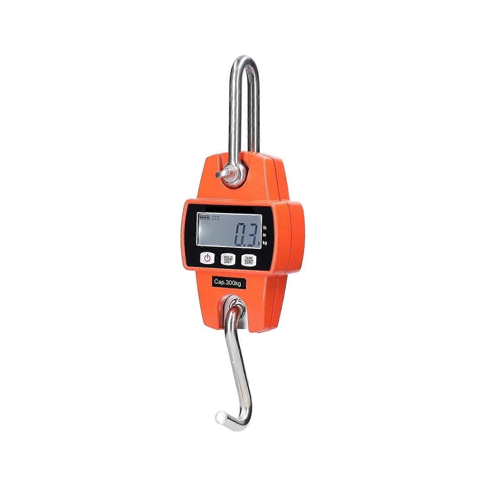 Industrial Hanging Crane Scale Mini LCD Display 30-300kg Capacity Portable Heavy-Duty Electronic Hanging Scale For Farms