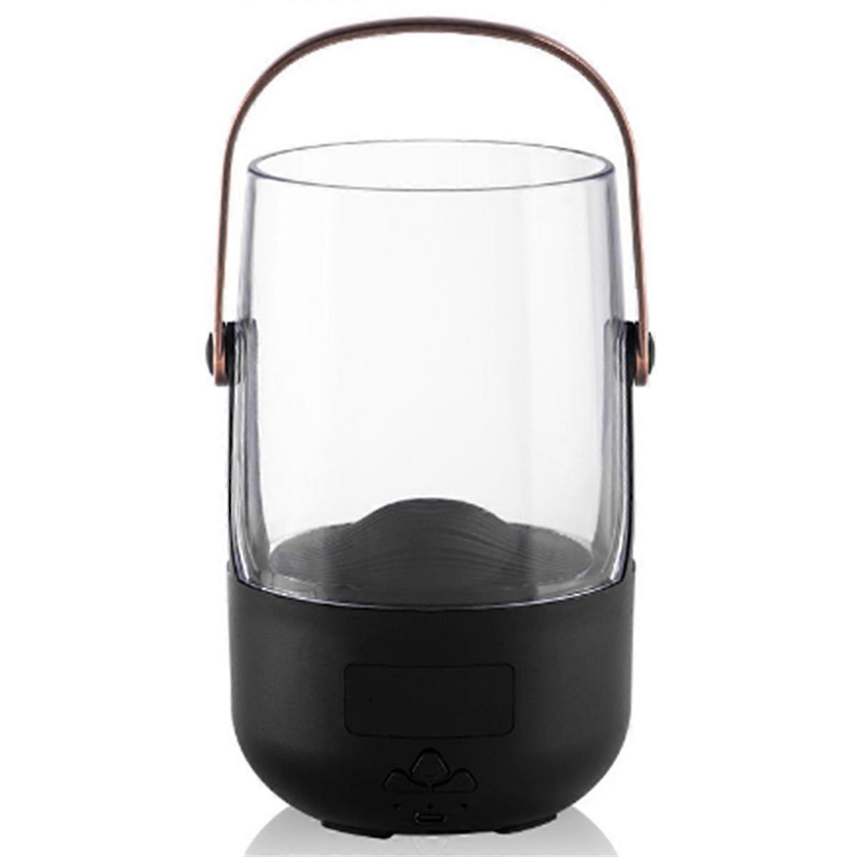 Flame Air Humidifier & Essential Oil Diffuser with Color-Changing LED Lights - USB Powered, Auto-Of