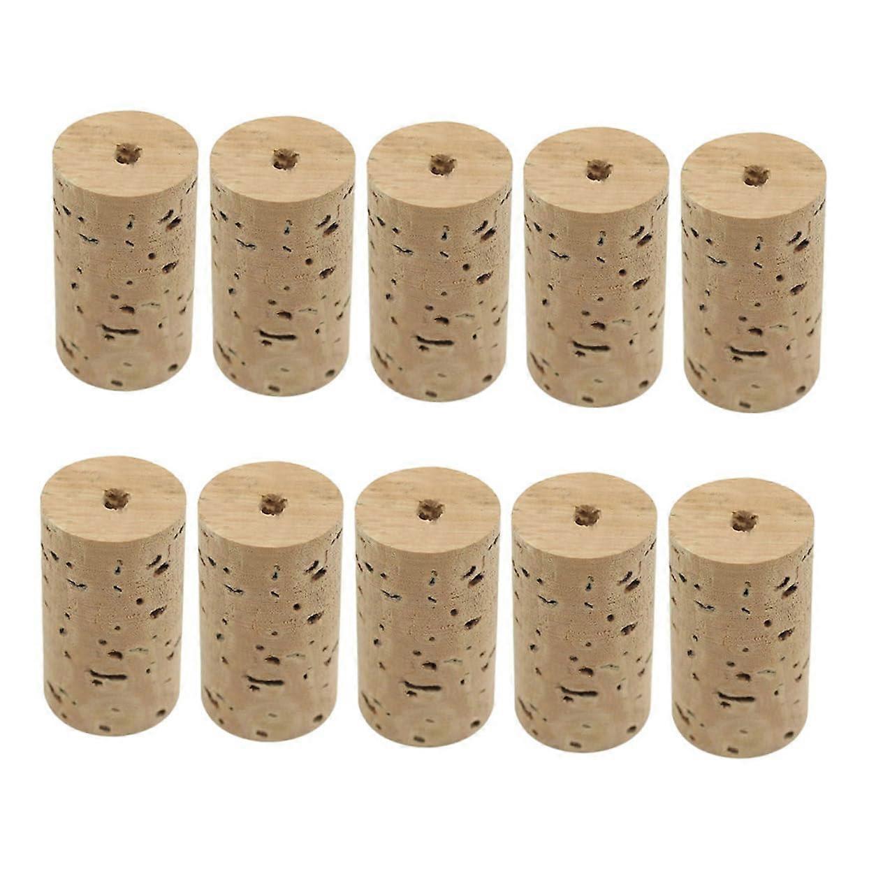 10 Pack Natural Flute Cork Stoppers Assorted Sizes for Instrument Repair
