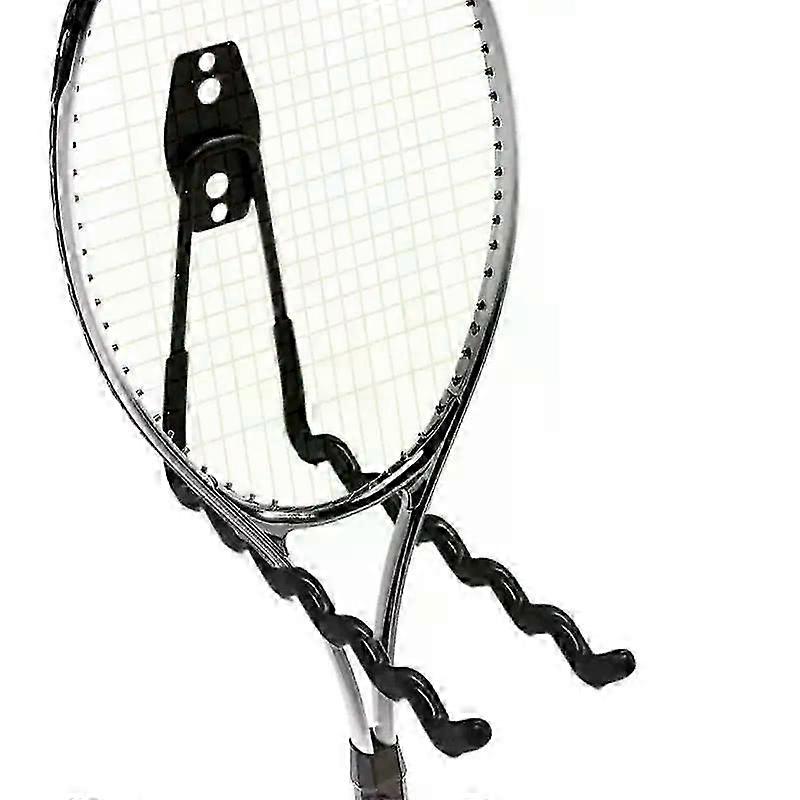 Wall Mounted Tennis Badminton Racket Holder Display Rack for 6 Rackets