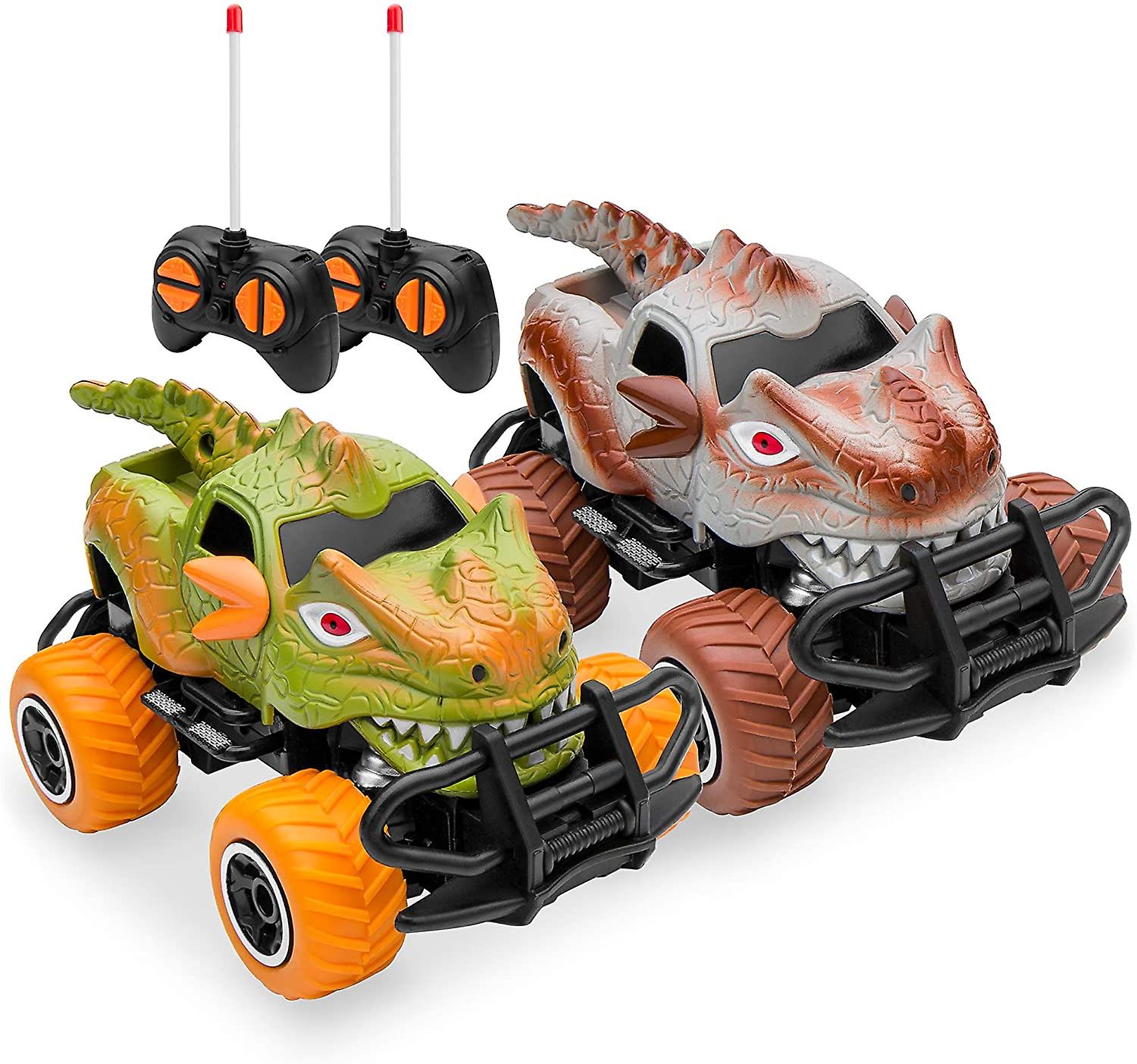 2 1/43 Scale 27mhz Dinosaur Remote Control Car