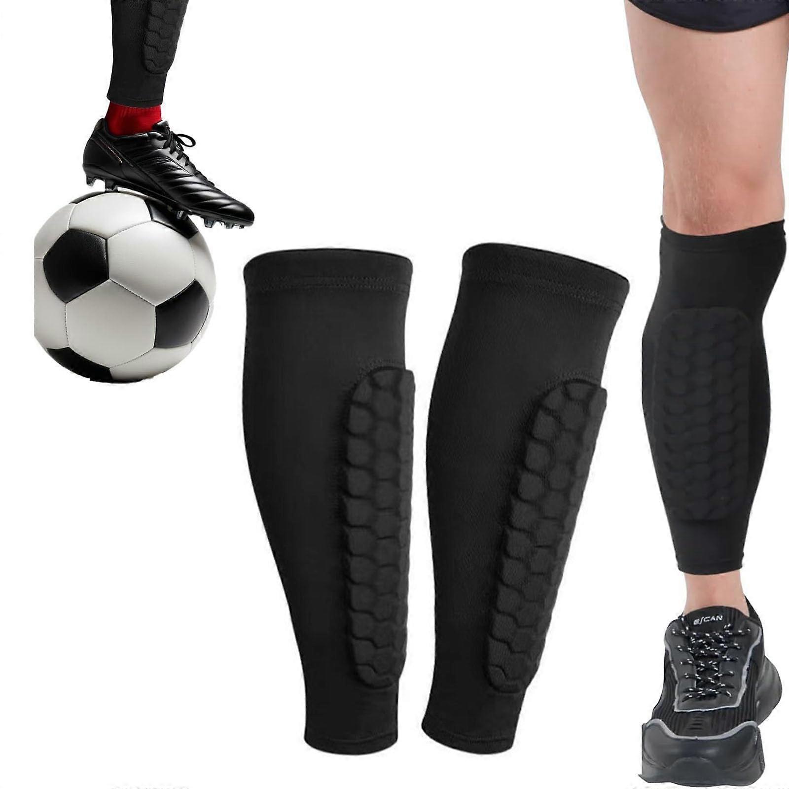 Football Shin Pads, Men's Shin Pads, Shin Pads, Football with Honeycomb Design, Shin Pads for Football, Shin Pads, Ideal for Sports, School