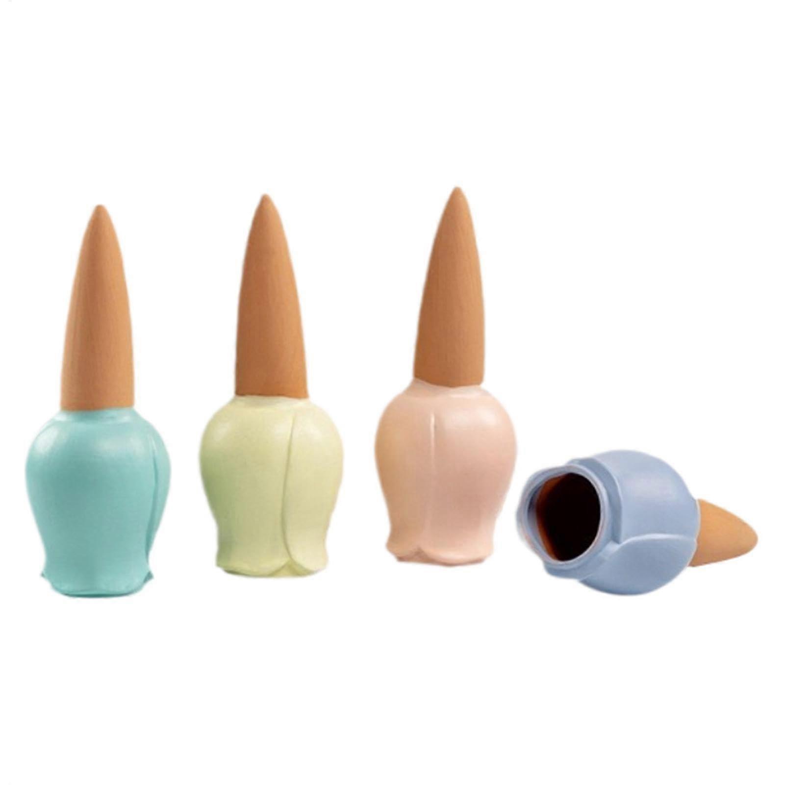 Terracotta Waterer for Plants - Automatic Clay Flower-Shaped Watering System for Garden Irrigation, Natural Watering Solution