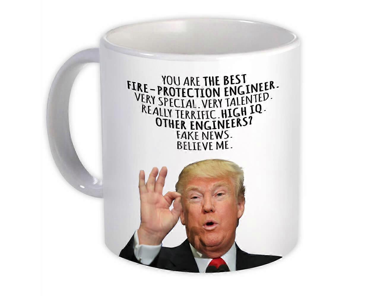 Great Fire-Protection Engineer Gift Funny Trump : Mug Professions
