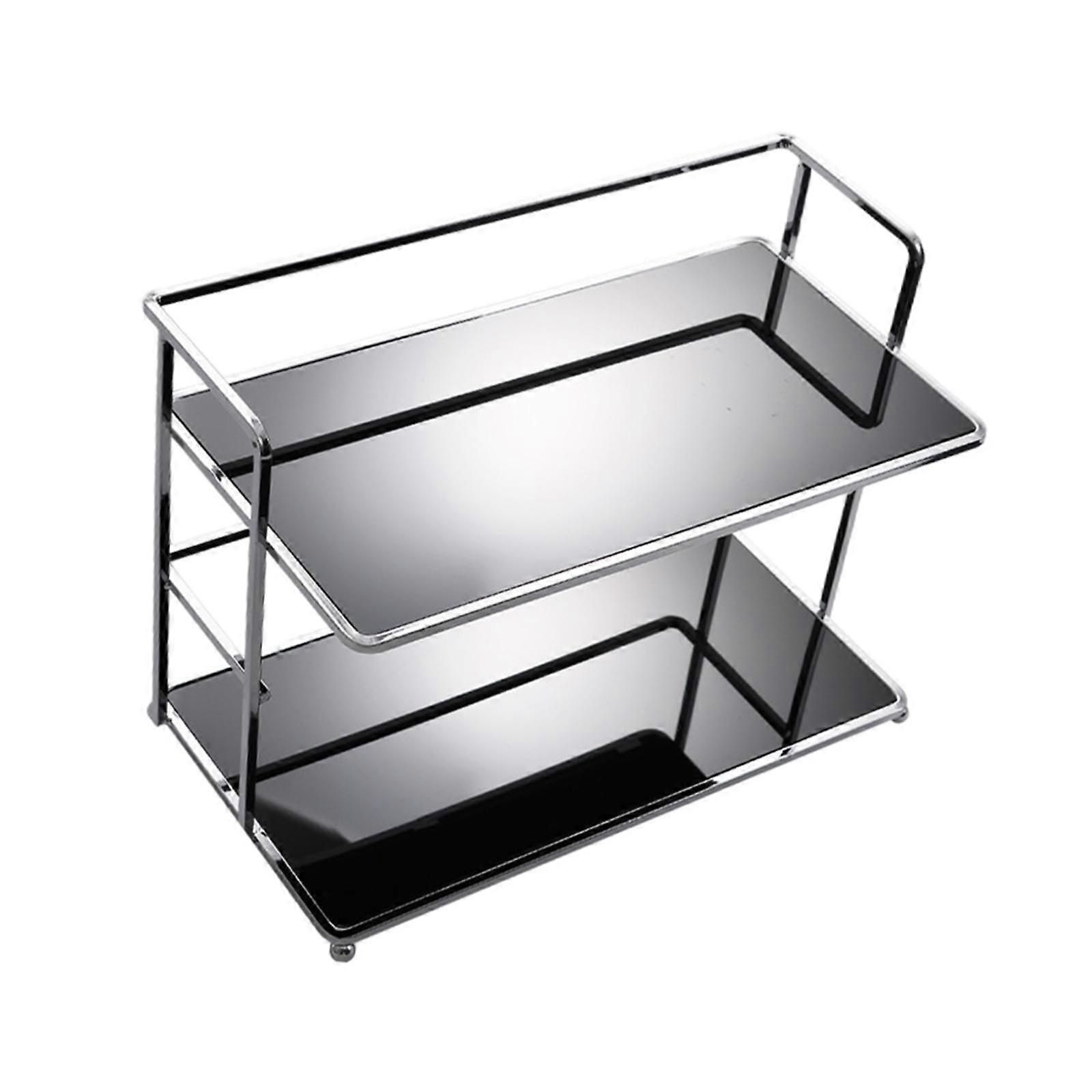 Makeup Storage Shelf Bathroom Counter Organizer Double Layer Desktop Storage