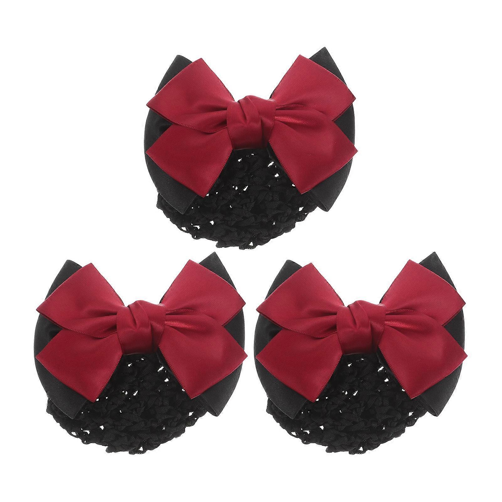 Elastic Hair Net with Decorative Bow, Adds Elegance to Any Attire, Quality