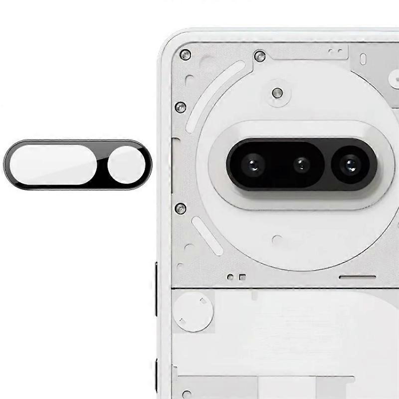 何も互換性なし電話(3a)カメラレンズプロテクターWANLONFENG HDフルブラックシルクプリントレンズフィルム