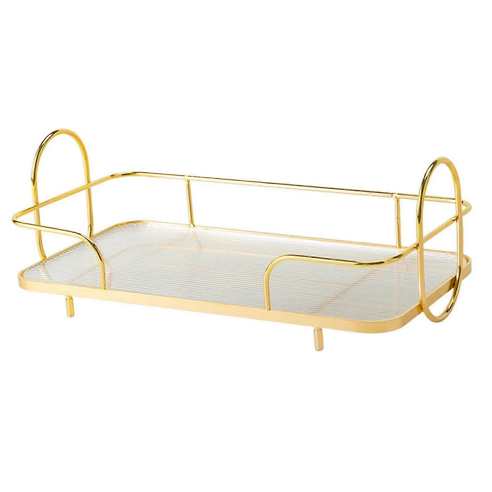 Modern Makeup Organizer Shelf for Bathroom Countertop and Coffee Storage