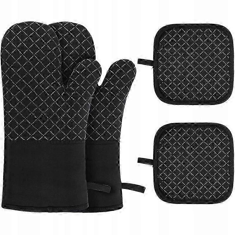 Heat Resistant Oven Gloves 4 Pcs