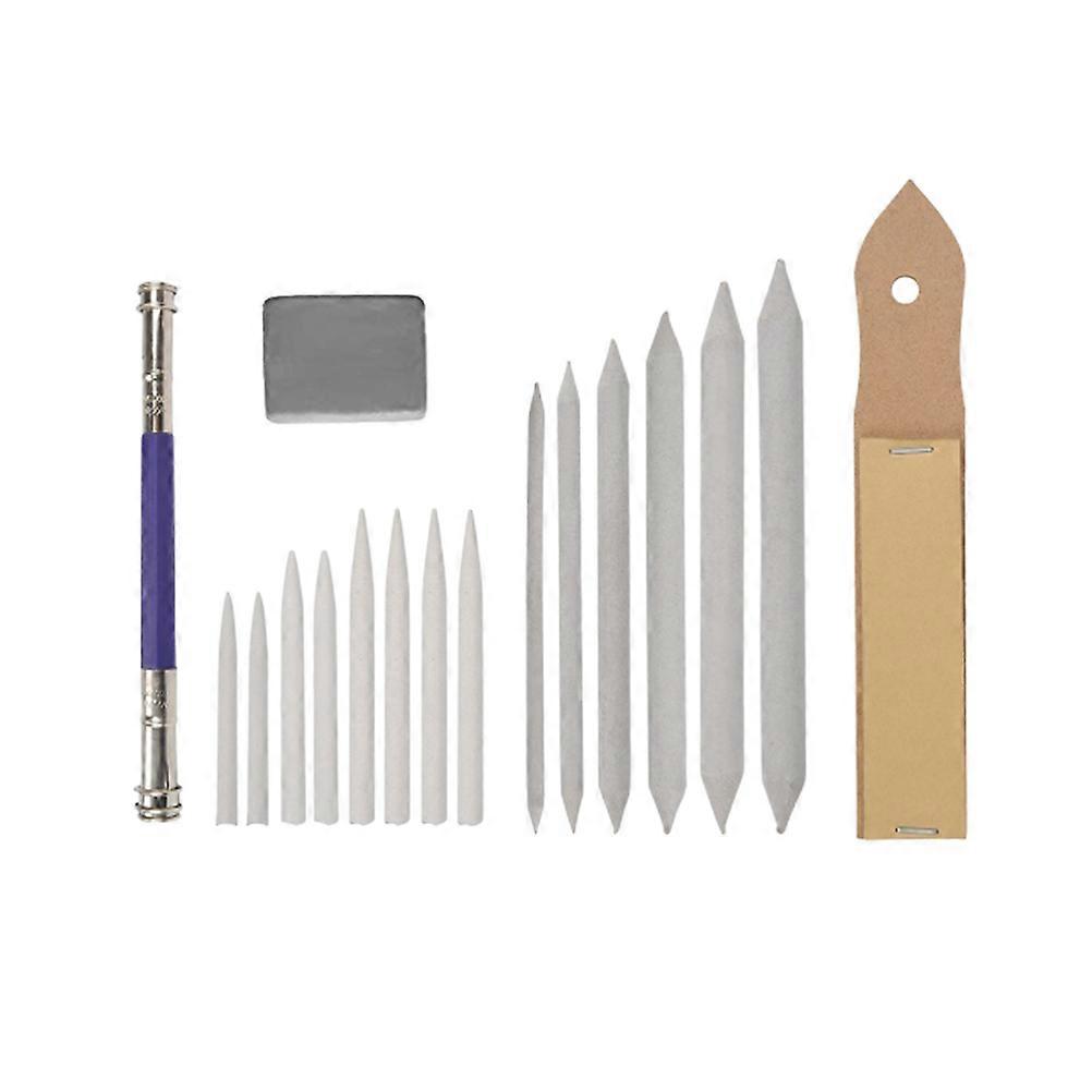 Professional Art Blending Stumps with Tortillions for Detailed Sketch Effects