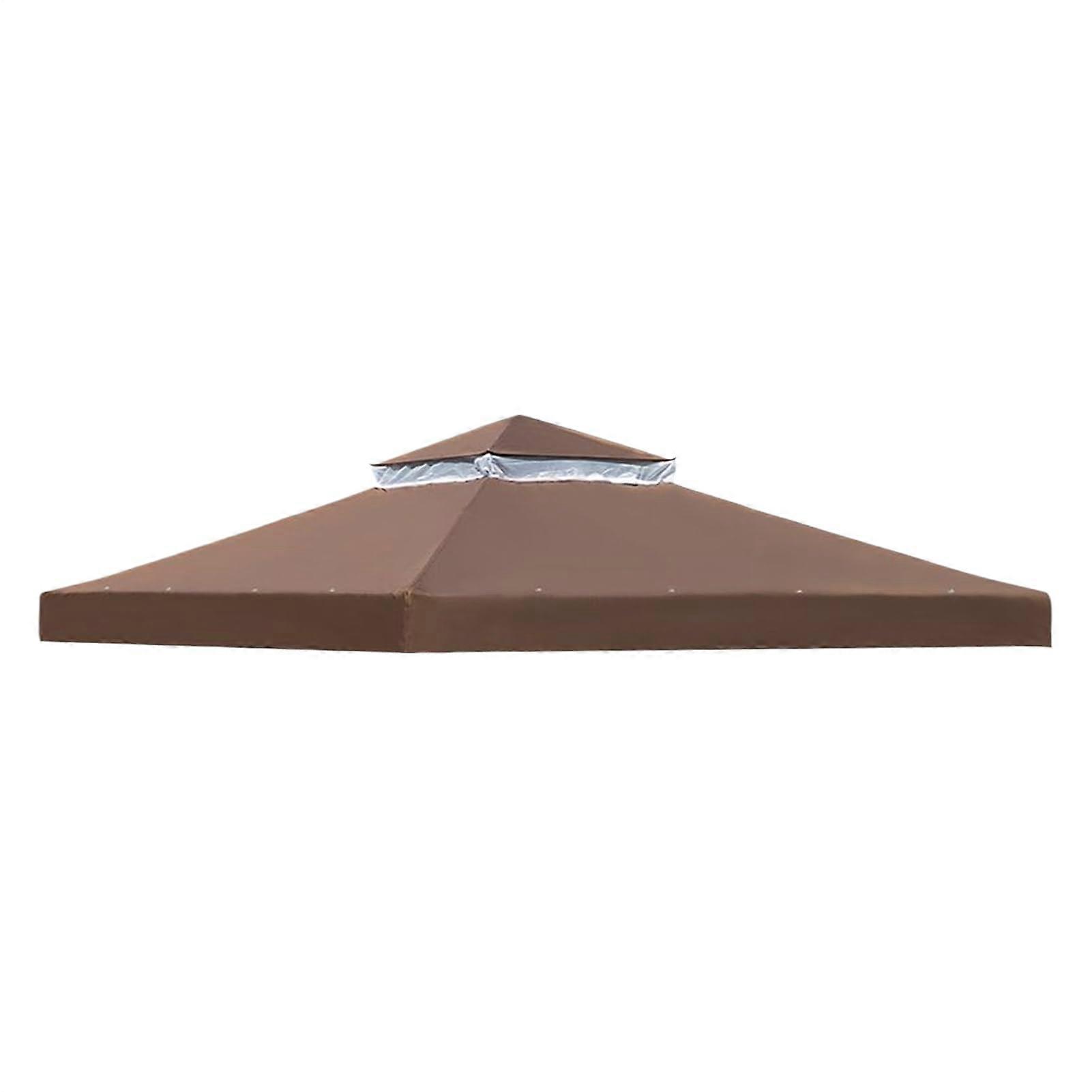 Pavilion replacement cover, doublelayered shade roof, 3x3m for backyard, grill, outdoor